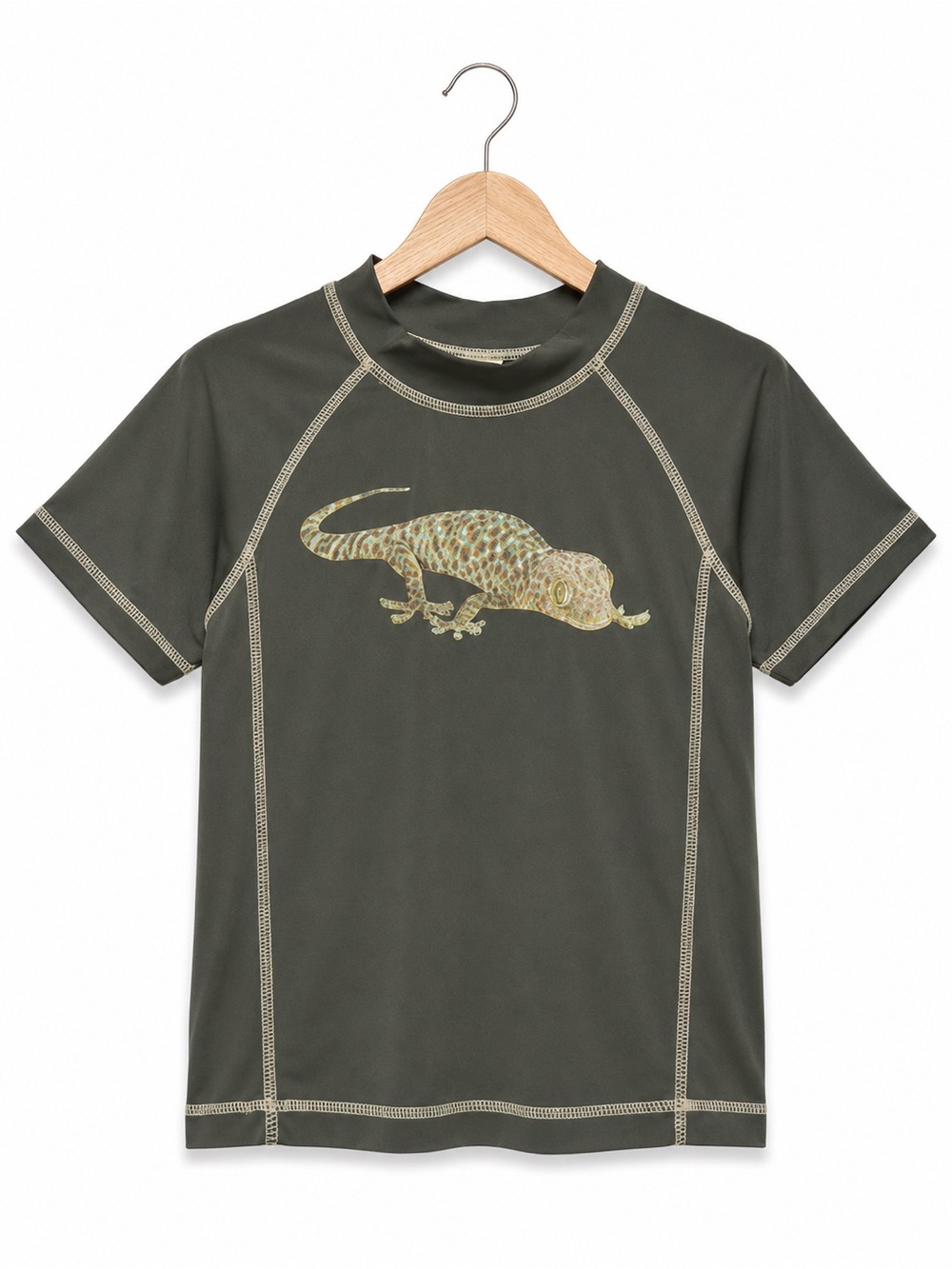 Crazy 8 Gecko Rash Guard Swim Shirt Boys 5T Gray UPF Quick Dry Swim Top